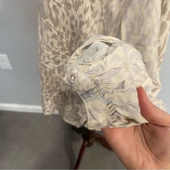 Johnny Was Calmé Leopard Print Silk Top XS - Picture 5 of 7